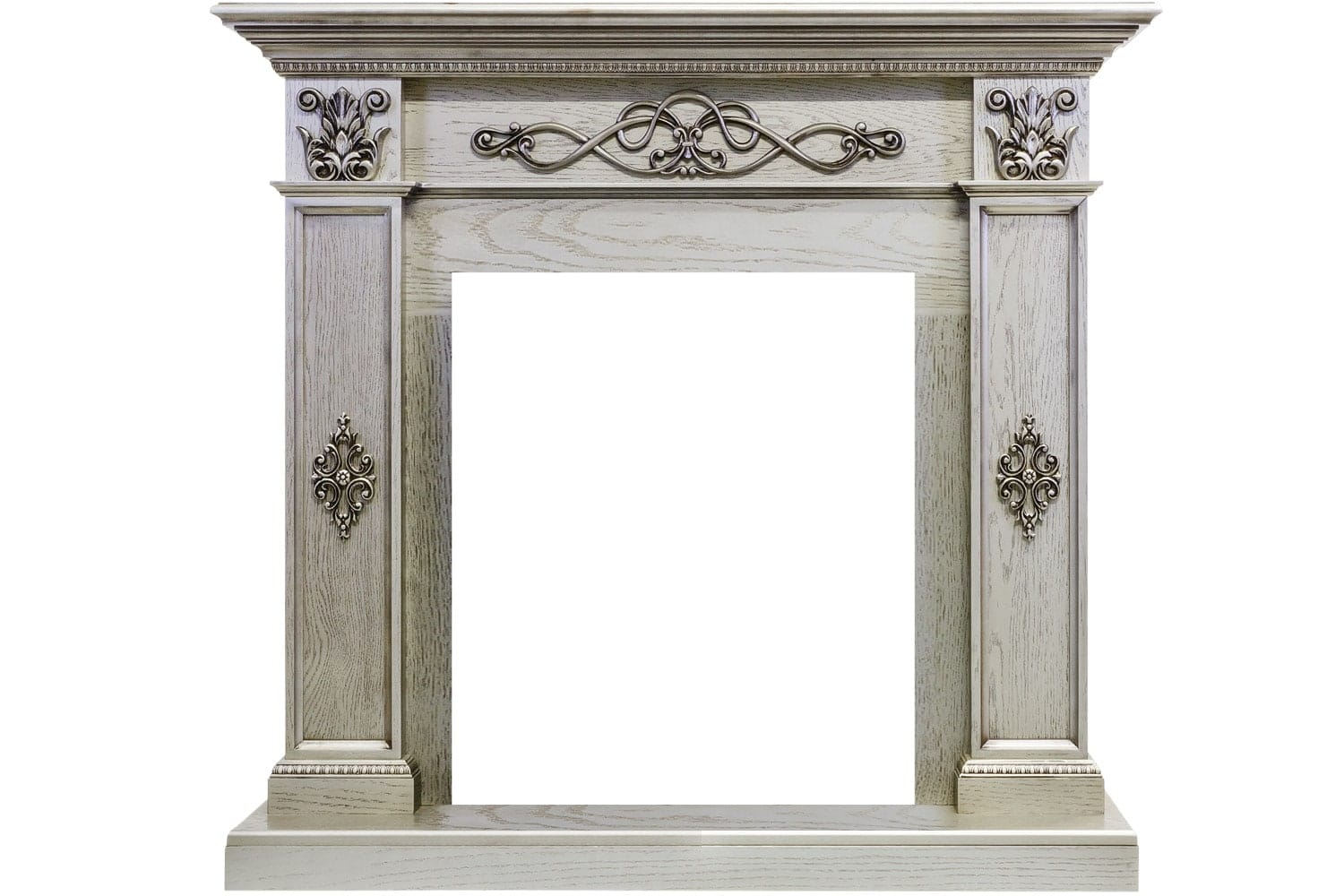 Каминокомплект Derby - Old silver с очагом Majestic FX M Black