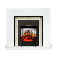 Каминокомплект Montana - Белый с очагом Majestic FX M Black