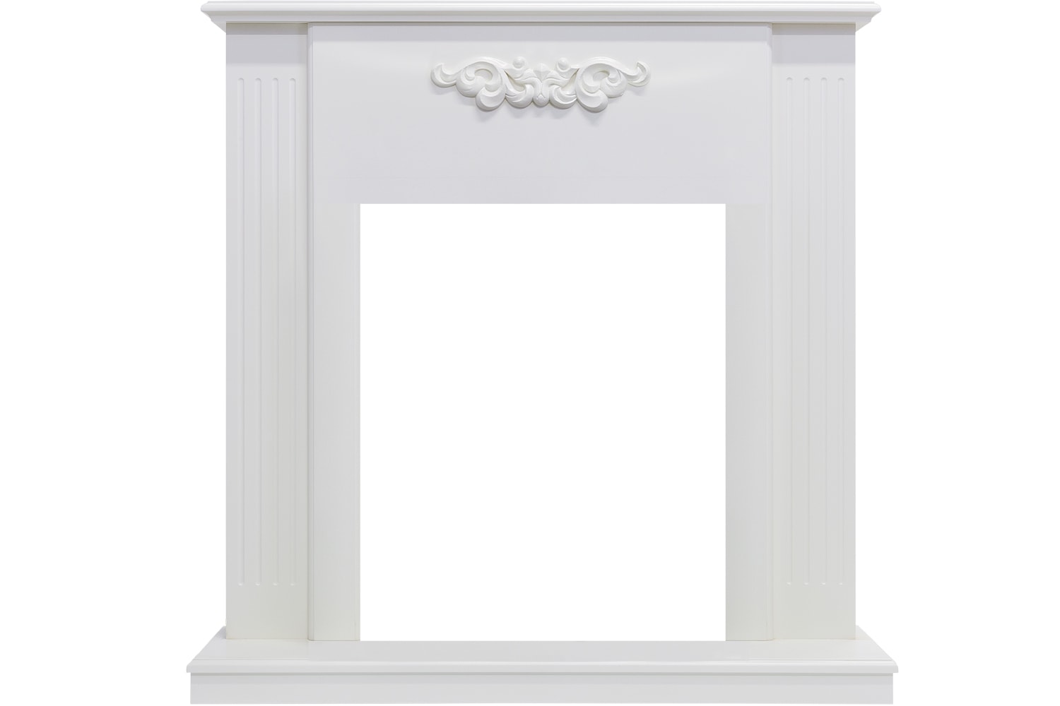 Каминокомплект Capri - Белое дерево делюкс с очагом Majestic FX Black