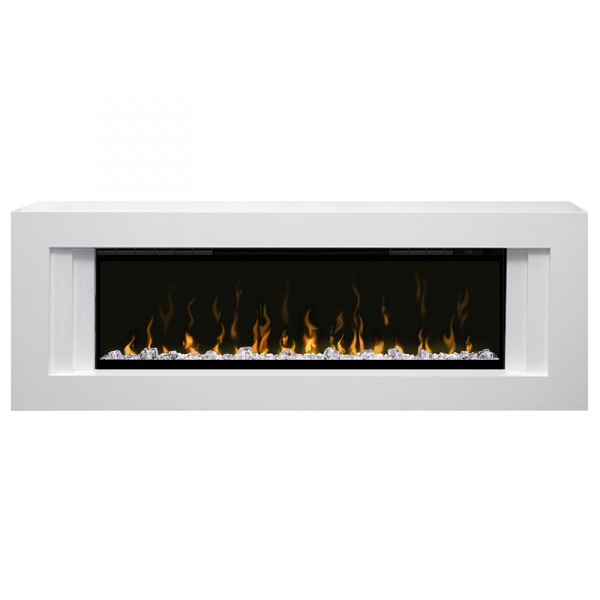 Каминокомплект Line - Белый с очагом Ignite XLF50