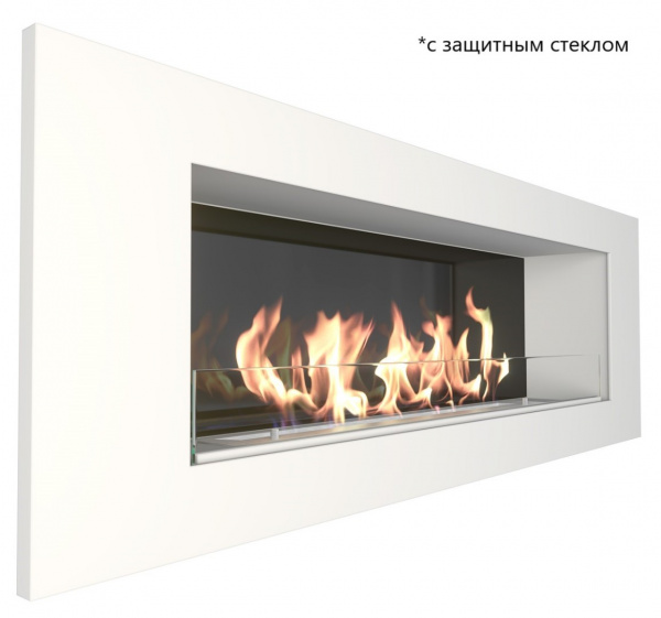Биокамин Elliot 1200 белый со стемалитом (Zefire)