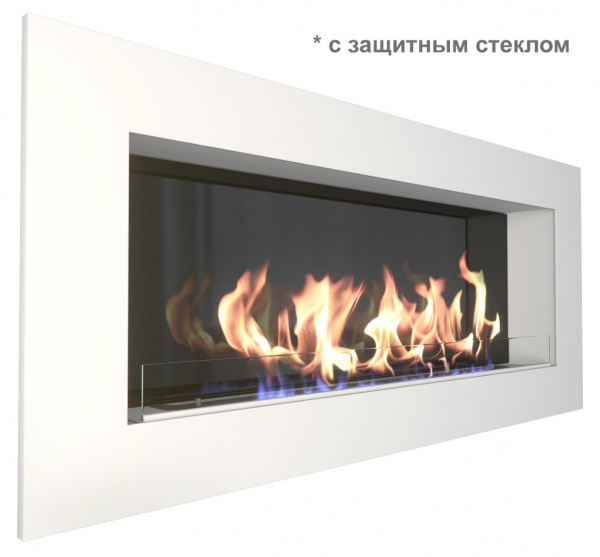 Биокамин Elliot 1500 белый со стемалитом (Zefire)